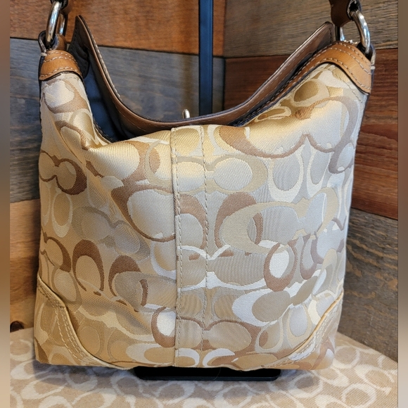 Coach Y2K Signature Woven Folding Top Chelsea Hobo Bag - Picture 4 of 9